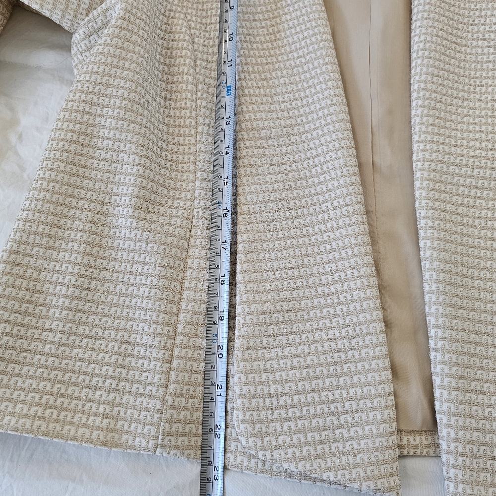 KASPER Women's Gold/Metallic Textured Jacket/ Pencil Skirt Set SZ 14p - Picture 10 of 10